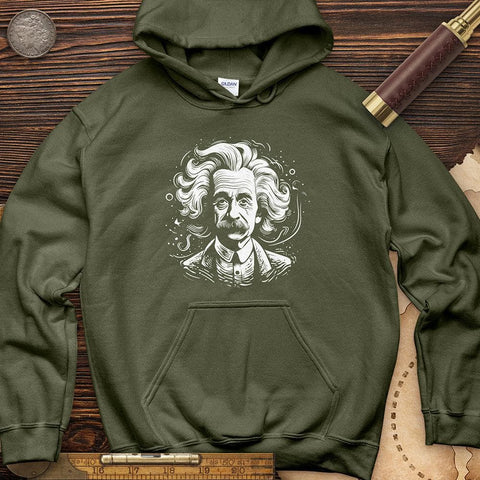 A. Einstein Hoodie Military Green / S