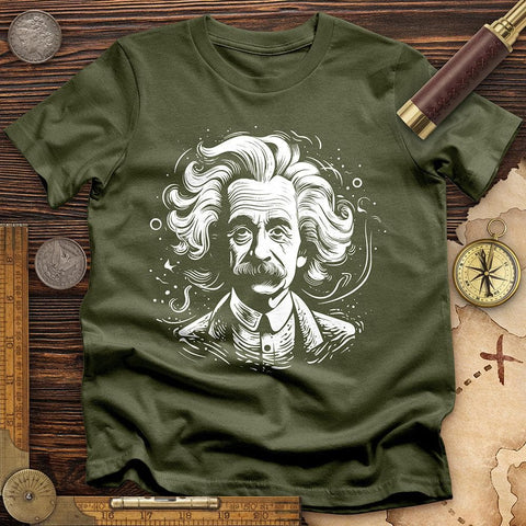 A. Einstein T-Shirt Military Green / S