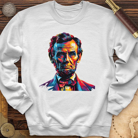 Abe Lincoln Vibrant Crewneck White / S