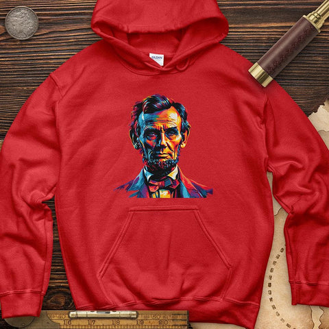 Abe Lincoln Vibrant Hoodie Red / S