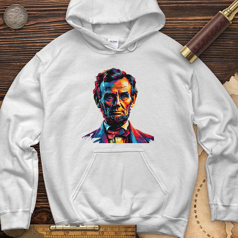 Abe Lincoln Vibrant Hoodie White / S