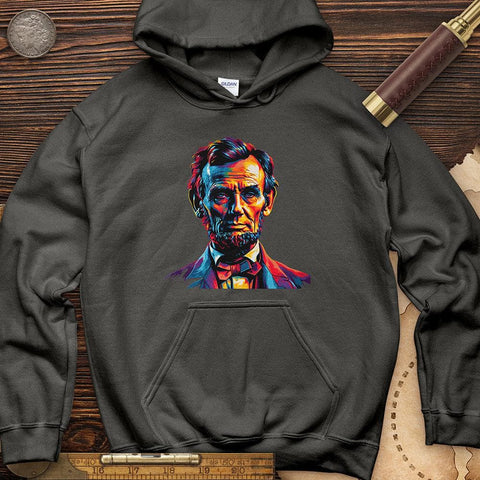 Abe Lincoln Vibrant Hoodie Charcoal / S