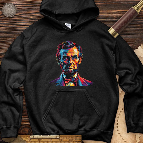 Abe Lincoln Vibrant Hoodie Black / S
