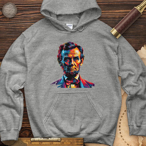 Abe Lincoln Vibrant Hoodie Sport Grey / S