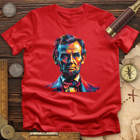 Abe Lincoln Vibrant T-Shirt Red / S