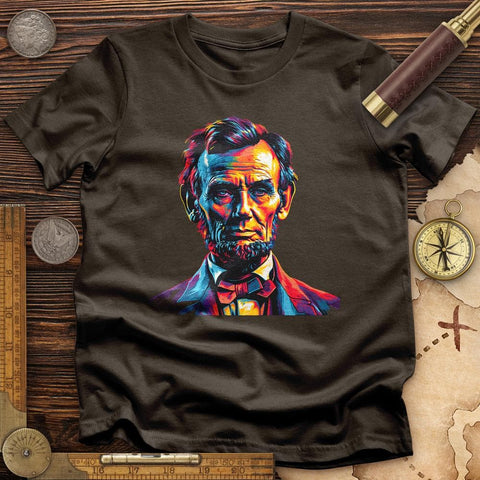 Abe Lincoln Vibrant T-Shirt Dark Chocolate / S