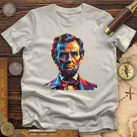 Abe Lincoln Vibrant T-Shirt Ice Grey / S