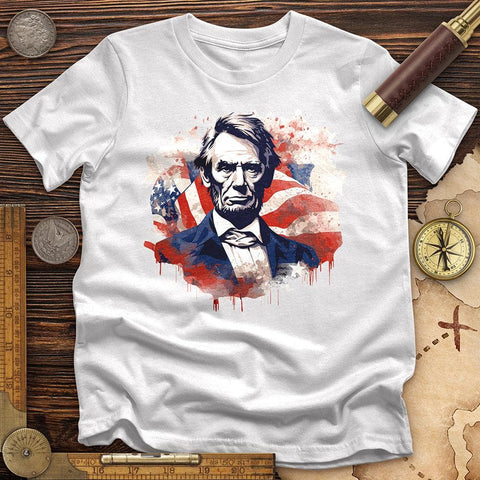 Abraham Lincoln High Quality Tee White / S