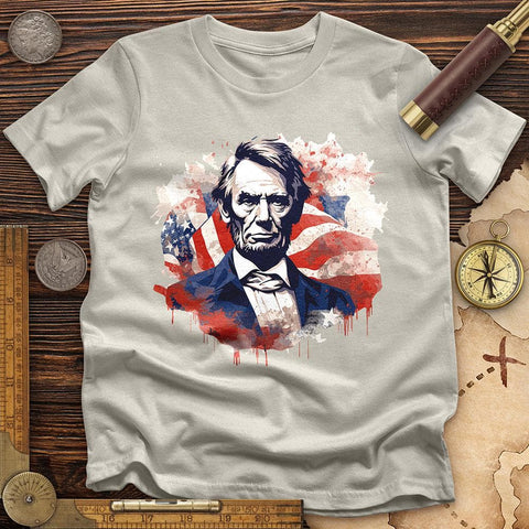 Abraham Lincoln T-Shirt Ice Grey / S