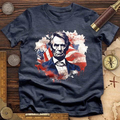 Abraham Lincoln T-Shirt Heather Navy / S