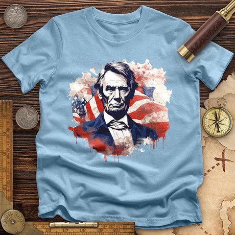 Abraham Lincoln T-Shirt Light Blue / S