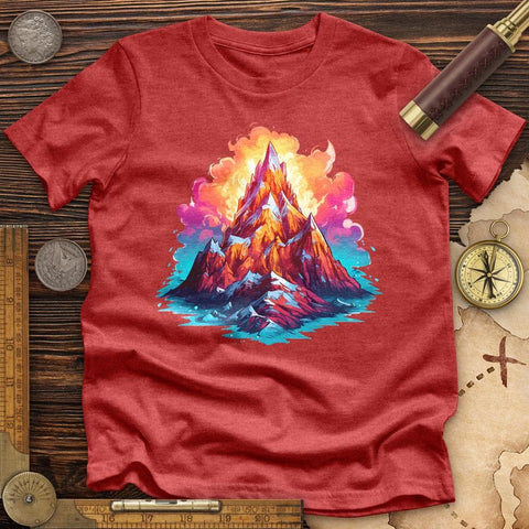Abstract Olympus High Quality Tee Heather Red / S
