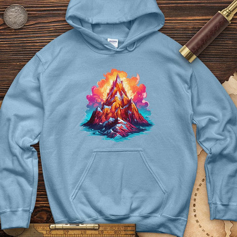 Abstract Olympus Hoodie Light Blue / S