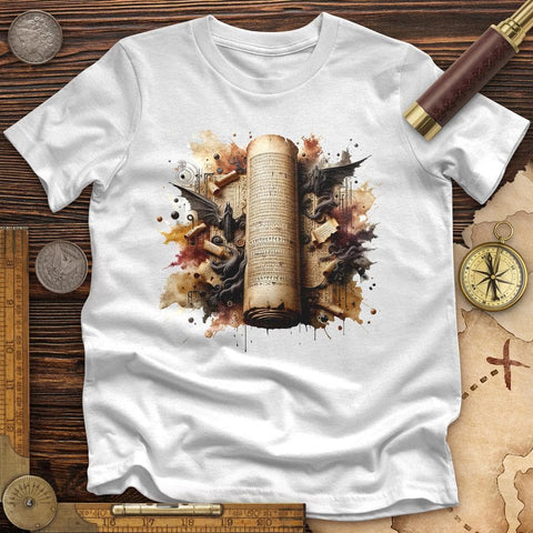 Aged Parchment Scroll High Quality Tee