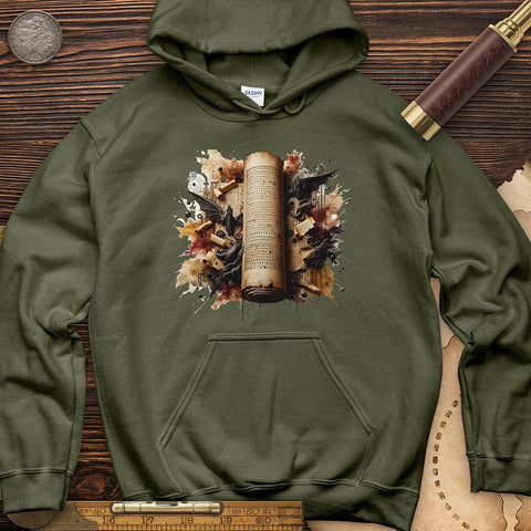 Aged Parchment Scroll Hoodie