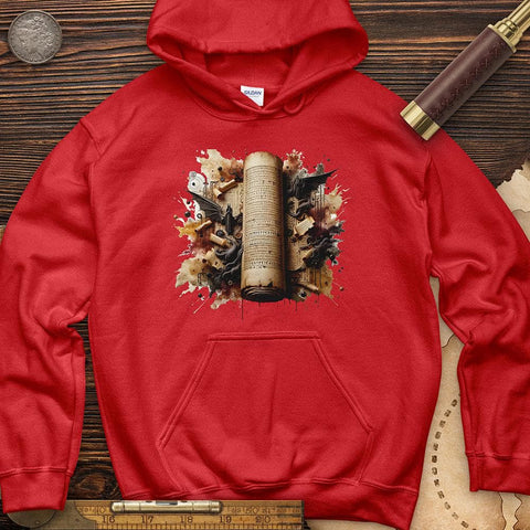 Aged Parchment Scroll Hoodie