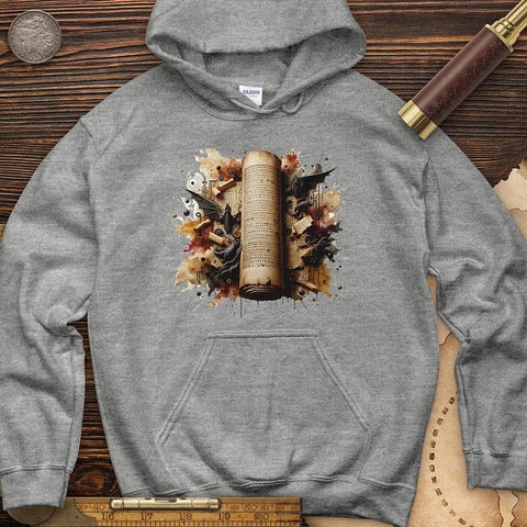 Aged Parchment Scroll Hoodie