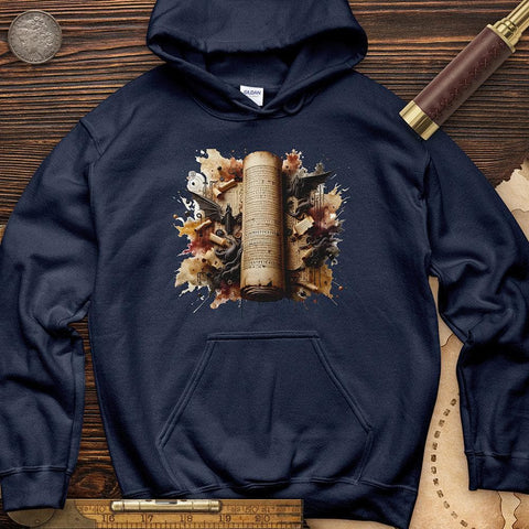 Aged Parchment Scroll Hoodie