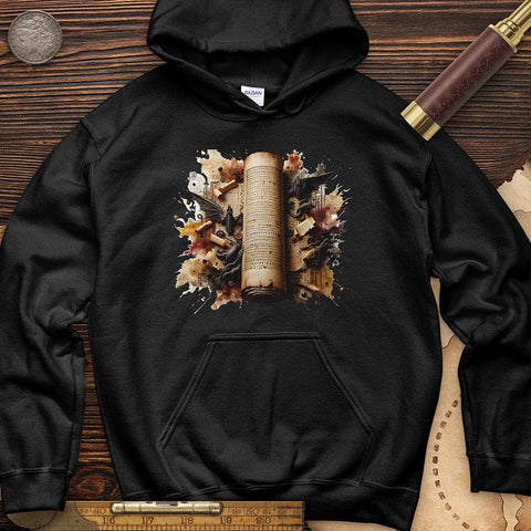 Aged Parchment Scroll Hoodie