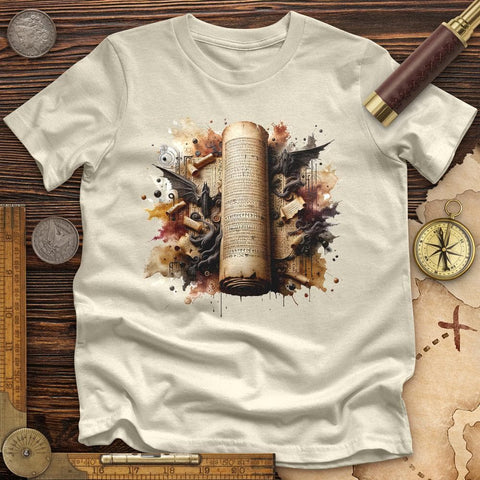 Aged Parchment Scroll Premium QualityTee Natural / S