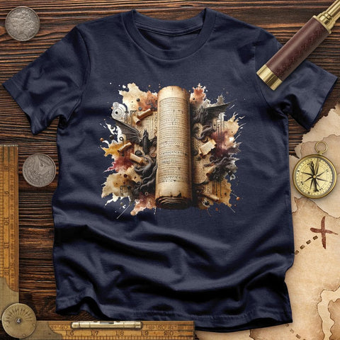 Aged Parchment Scroll T-Shirt