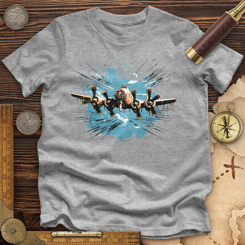 Airplane Flying High Quality Tee Athletic Heather / S