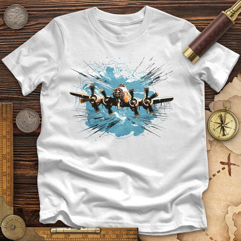 Airplane Flying High Quality Tee White / S