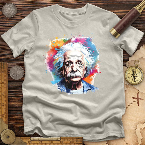 Albert Einstein Colored T-Shirt Ice Grey / S