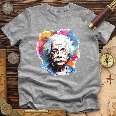 Albert Einstein Colored T-Shirt Sport Grey / S