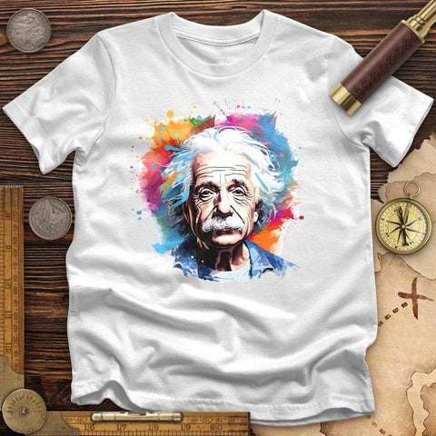 Albert Einstein Colored T-Shirt White / S
