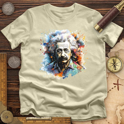 Albert Einstein Splash T-Shirt Natural / S