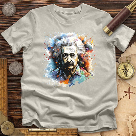 Albert Einstein Splash T-Shirt Ice Grey / S