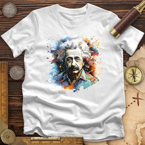 Albert Einstein Splash T-Shirt White / S