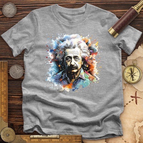 Albert Einstein Splash T-Shirt Sport Grey / S