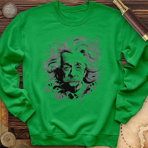 Albert Einstein Style Crewneck Irish Green / S