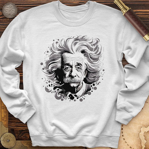Albert Einstein Style Crewneck White / S