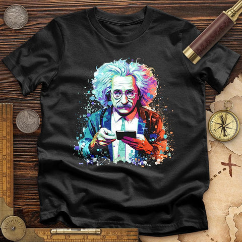 Albert Einstein Using Gadget T-Shirt