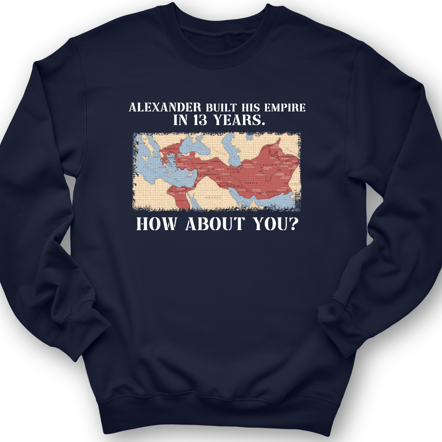 Alexander Conquered Crewneck Navy / S