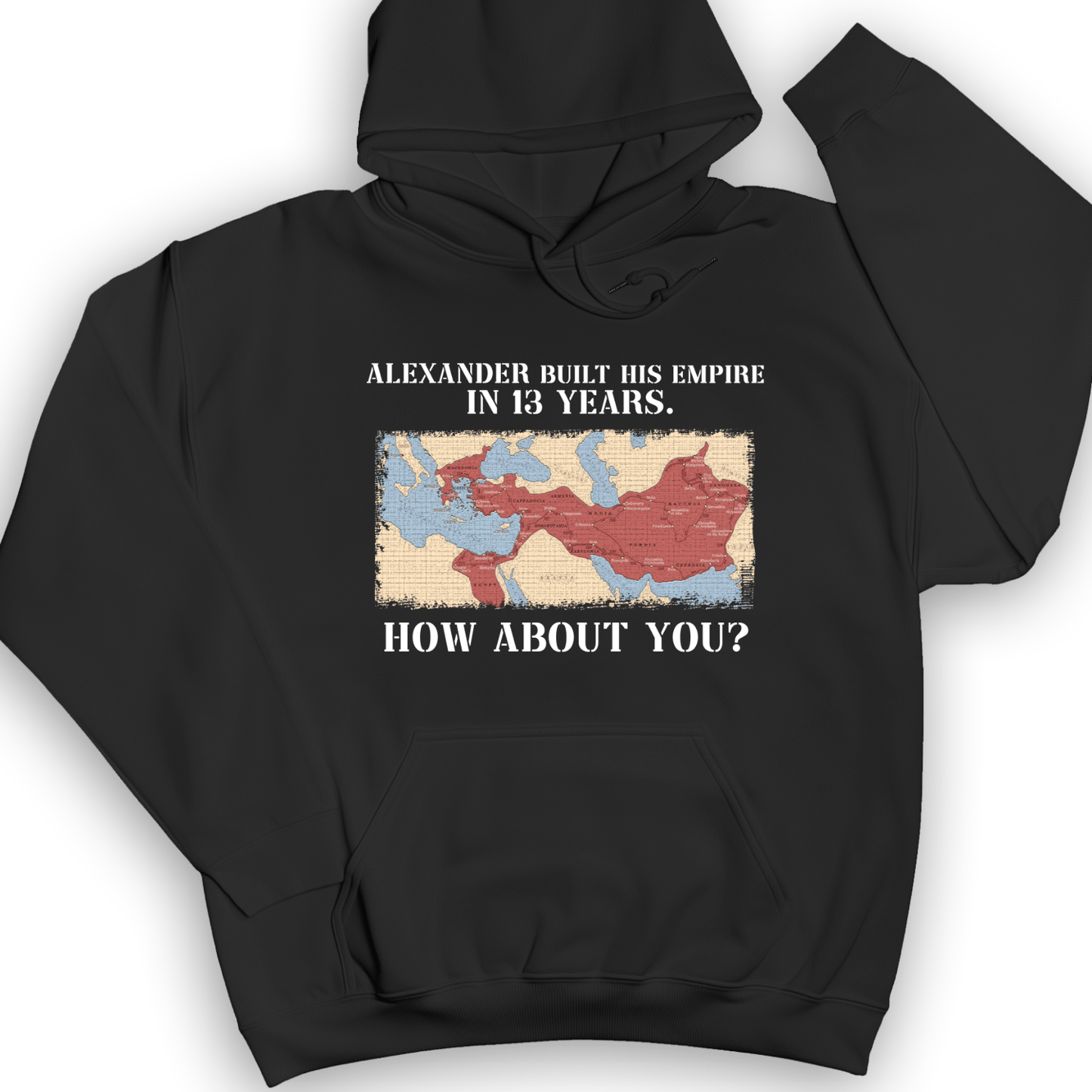 Alexander Conquered Hoodie Black / S
