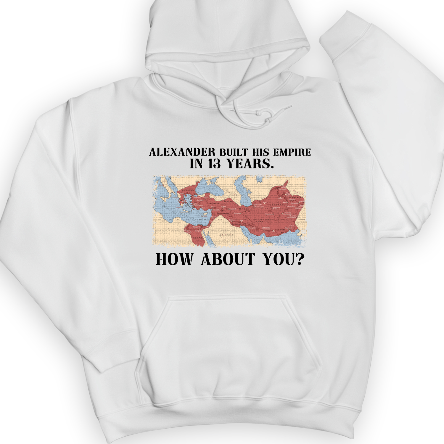 Alexander Conquered Hoodie White / S