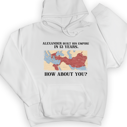 Alexander Conquered Hoodie White / S