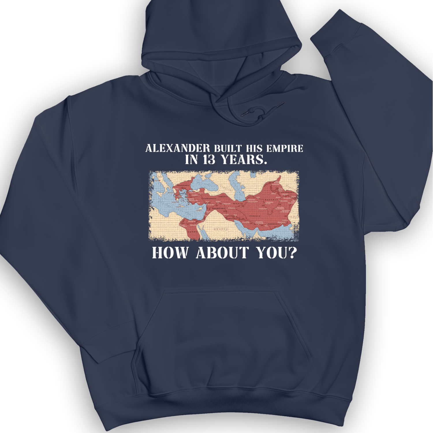 Alexander Conquered Hoodie Navy / S