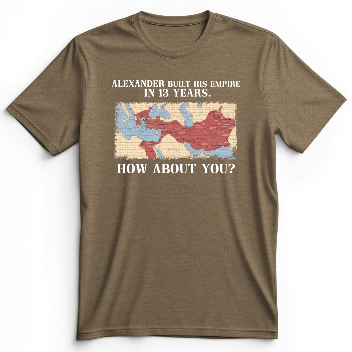 Alexander Conquered Premium Tee Heather Olive / S