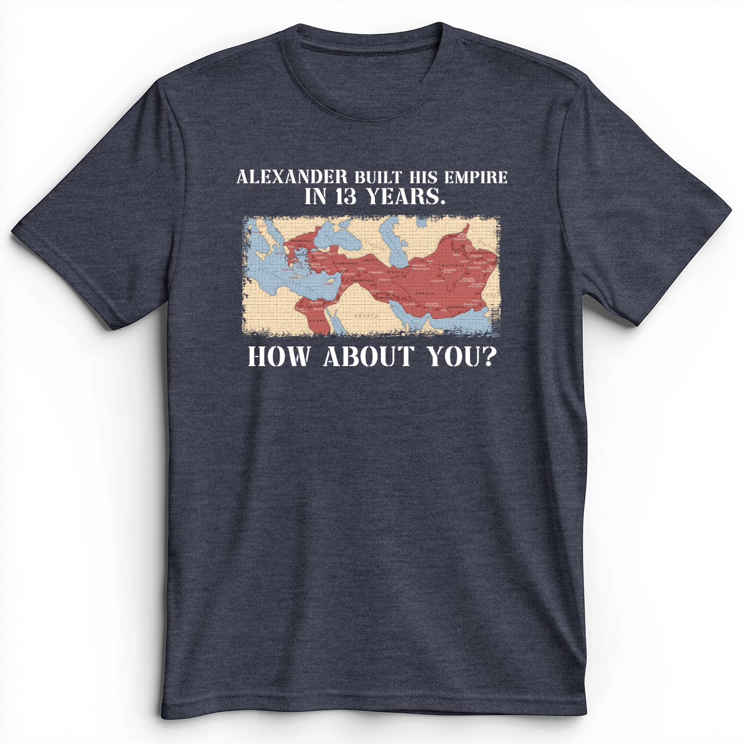 Alexander Conquered Premium Tee Heather Navy / S