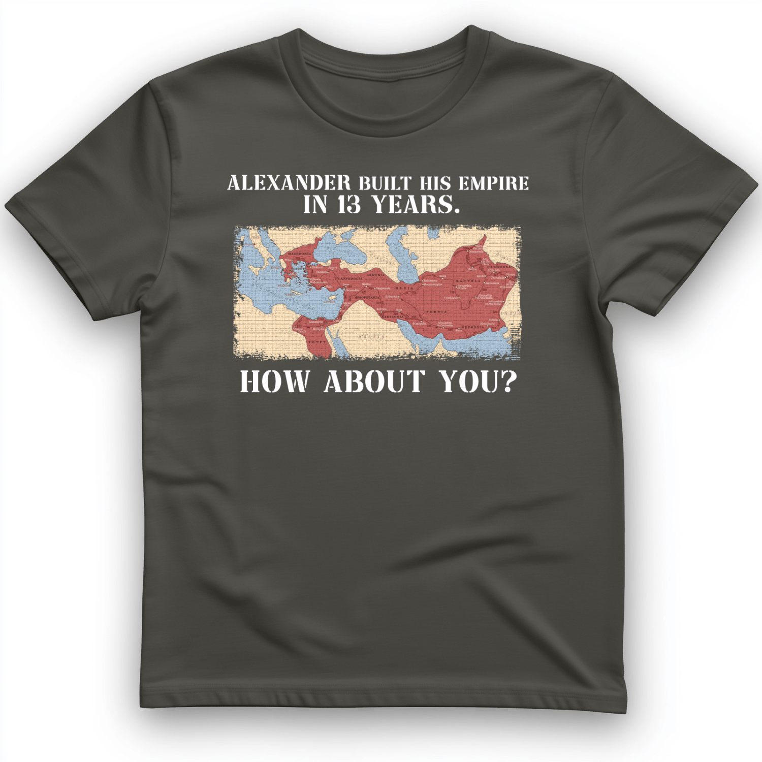 Alexander Conquered T-Shirt Charcoal / S