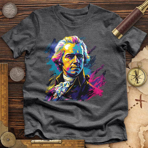 Alexander Hamilton Vibrant High Quality Tee Dark Grey Heather / S