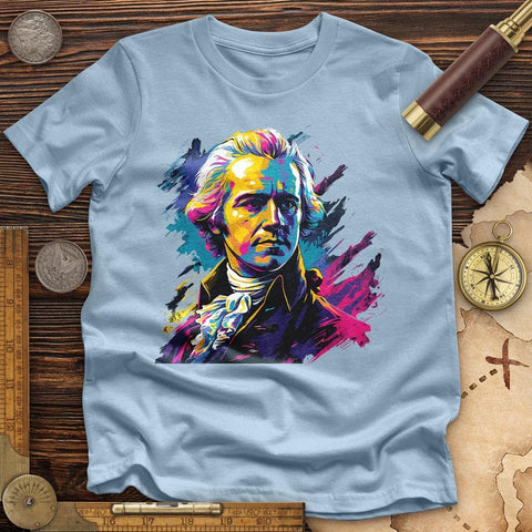 Alexander Hamilton Vibrant High Quality Tee Light Blue / S