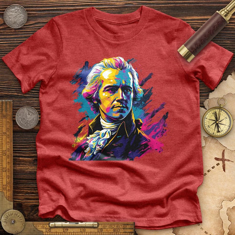 Alexander Hamilton Vibrant High Quality Tee Heather Red / S