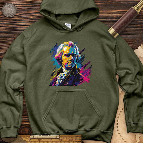 Alexander Hamilton Vibrant Hoodie Military Green / S