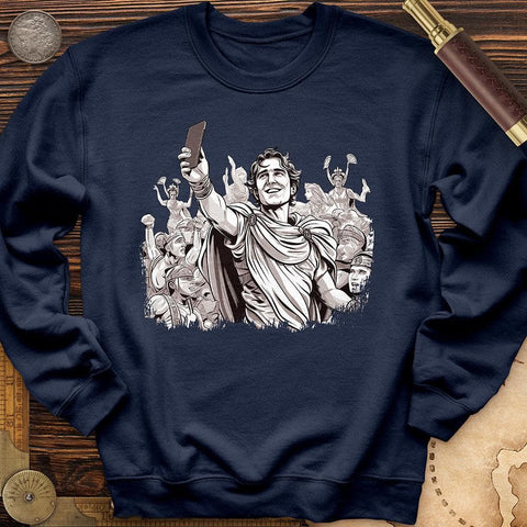 Alexander The Great Selfie Crewneck Navy / S